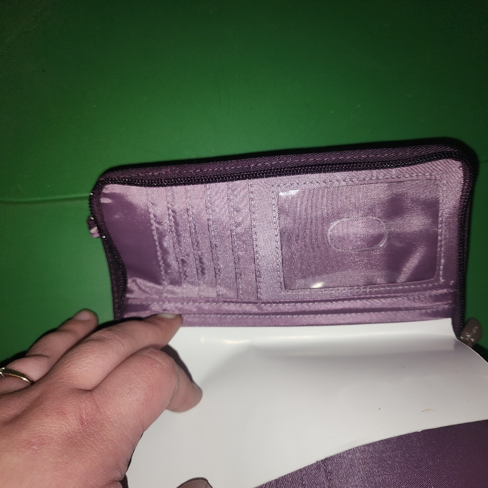 Purple Chevron Thirty One Wallet Nwot - Picture 5 of 6